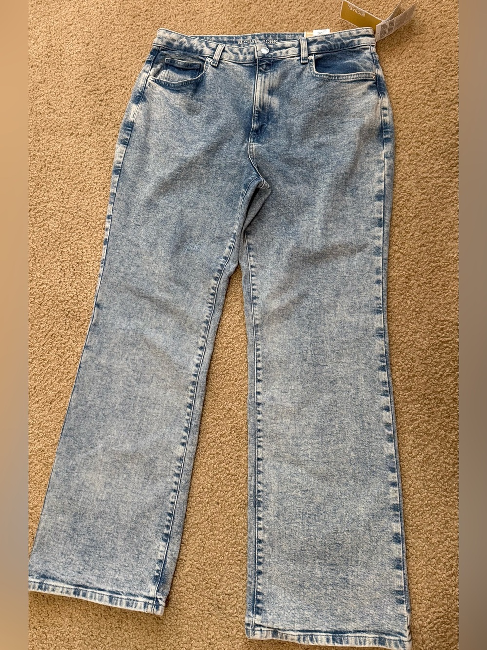 Michael Kors Light Blue Flared Jeans